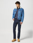 Wrangler Men's 1 Pocket Shirt In Red Indigo